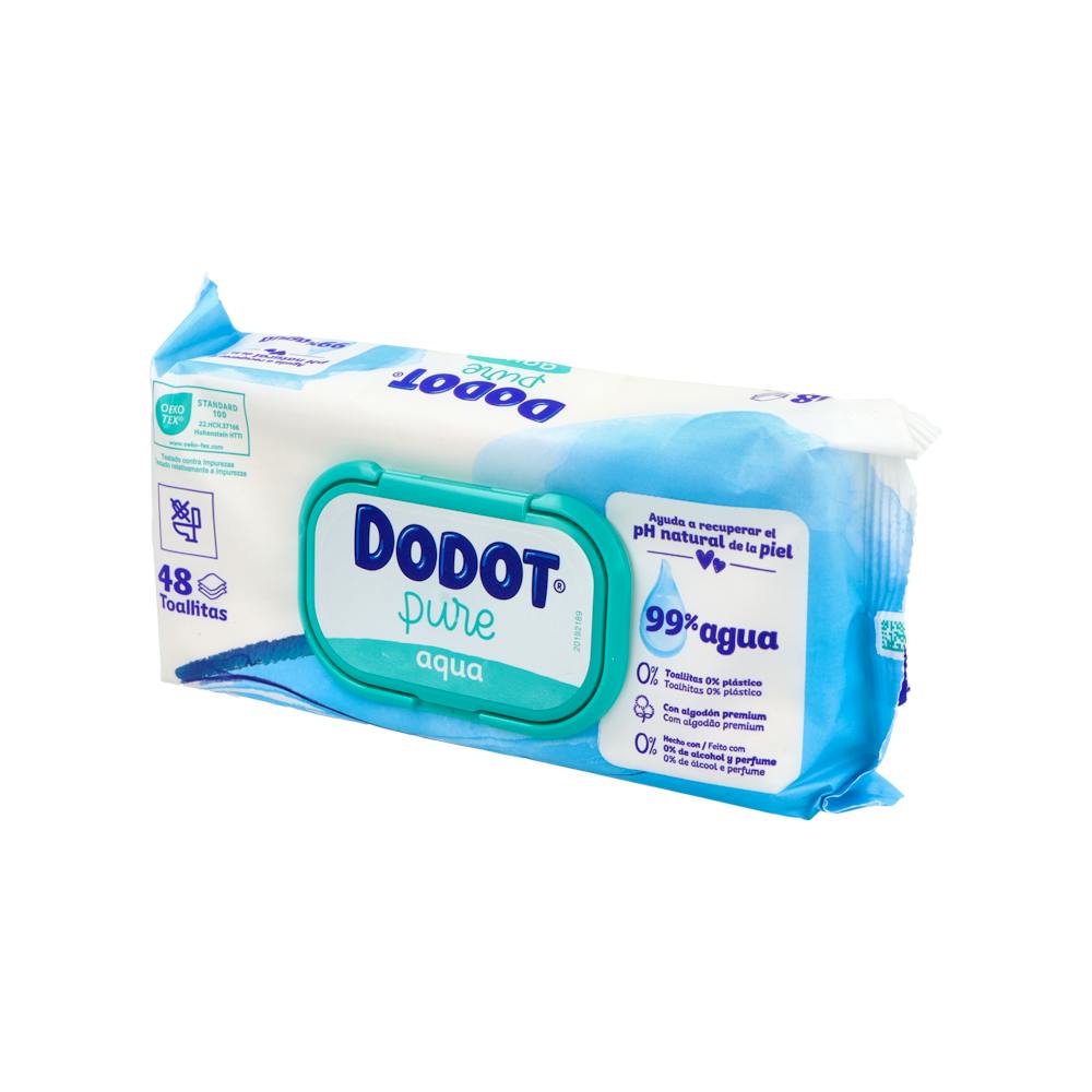 Dodot Aqua Pure Toallitas Bebé 48 Unidades Plastic Free