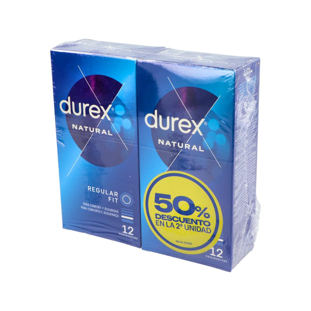 Durex Natural Plus Preservativos Pack 2 x 12 Unidades