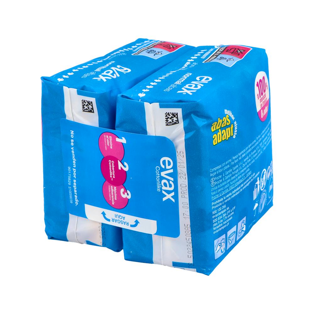 Evax Cottonlike Compresas Normal con Alas 19 Unidades