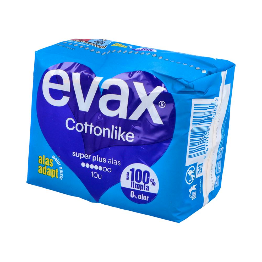 Evax Cottonlike Compresas Super Plus 10 Unidades