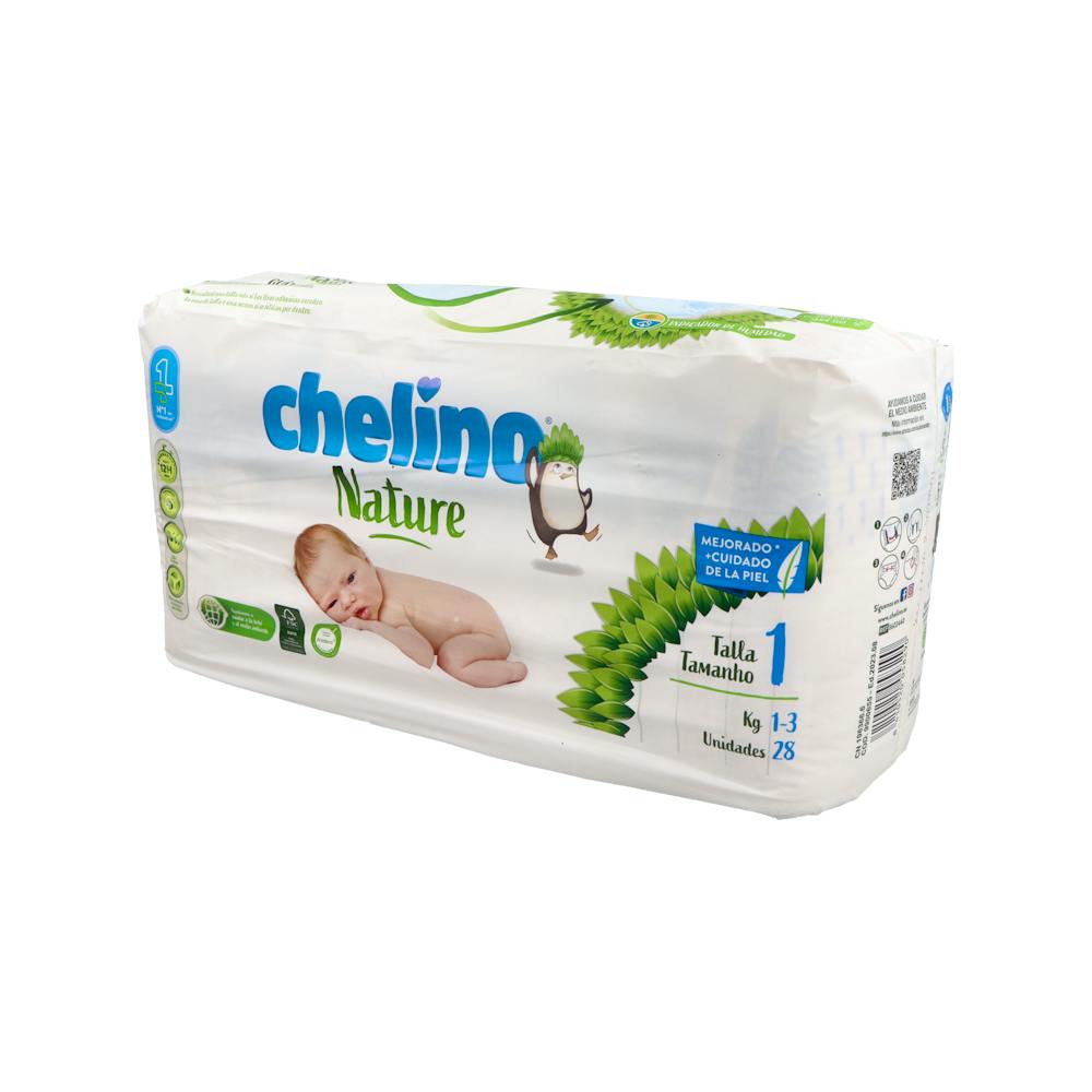 Chelino Nature Pañales Ecológicos Talla 1 Recién Nacido