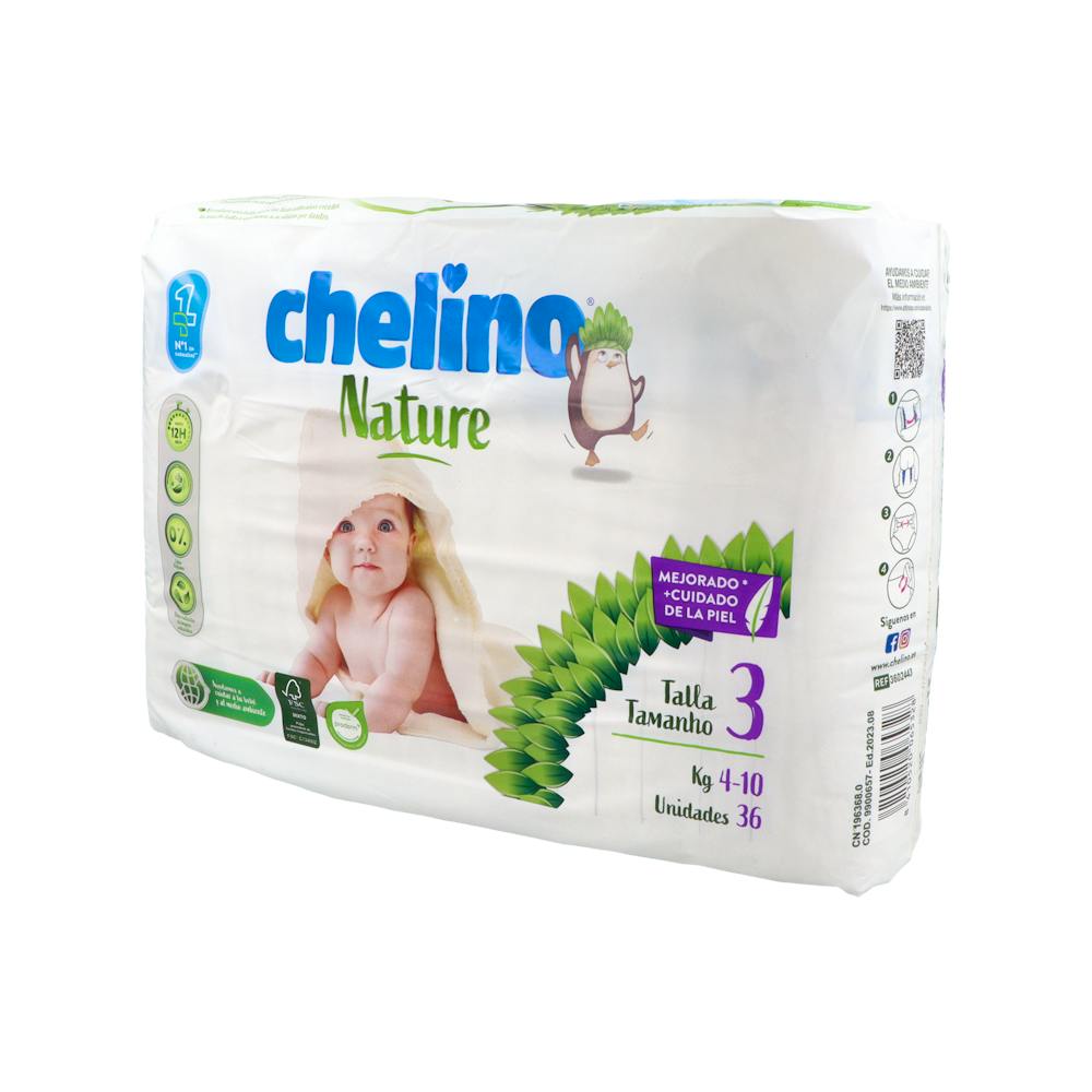 Chelino Nature Pañales Ecológicos Talla 3