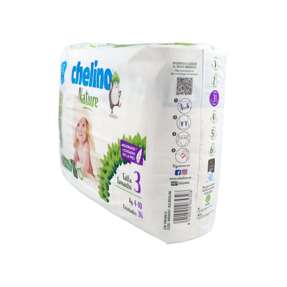 Chelino Nature Pañales Ecológicos Talla 3