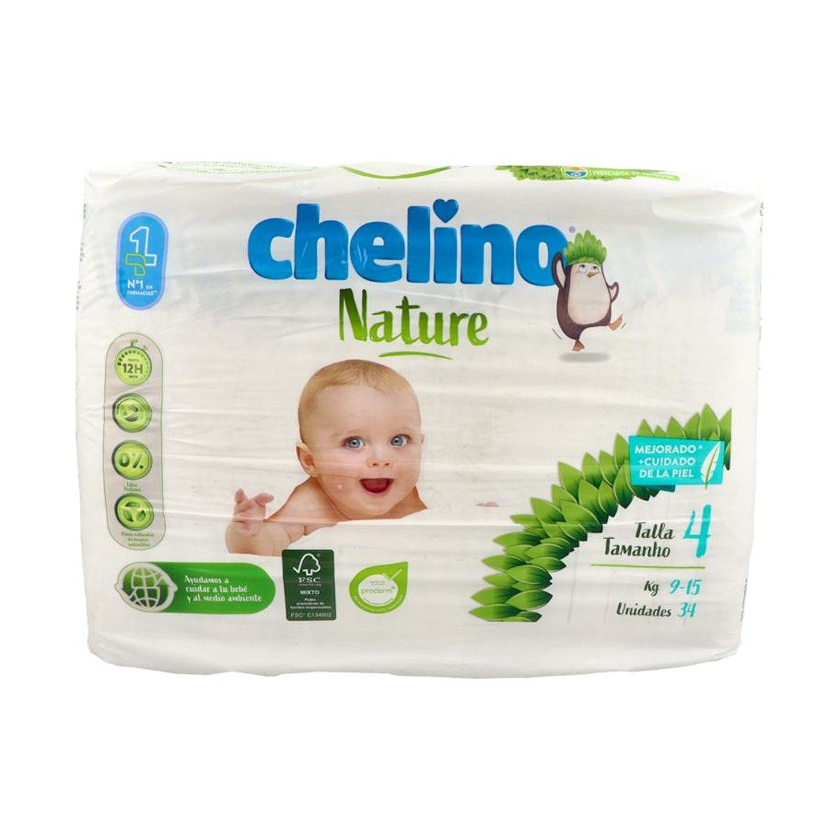 Chelino Nature Pañales Ecológicos Talla 4