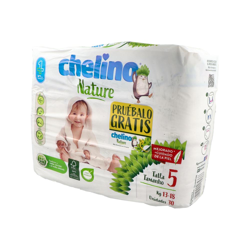 Chelino Nature Pañales Ecológicos Talla 5