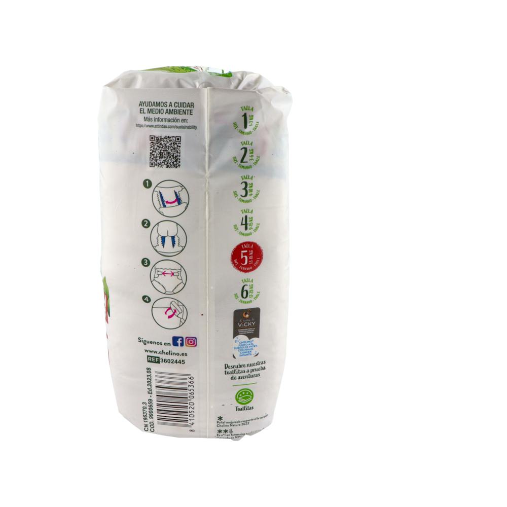 Chelino Nature Pañales Ecológicos Talla 5