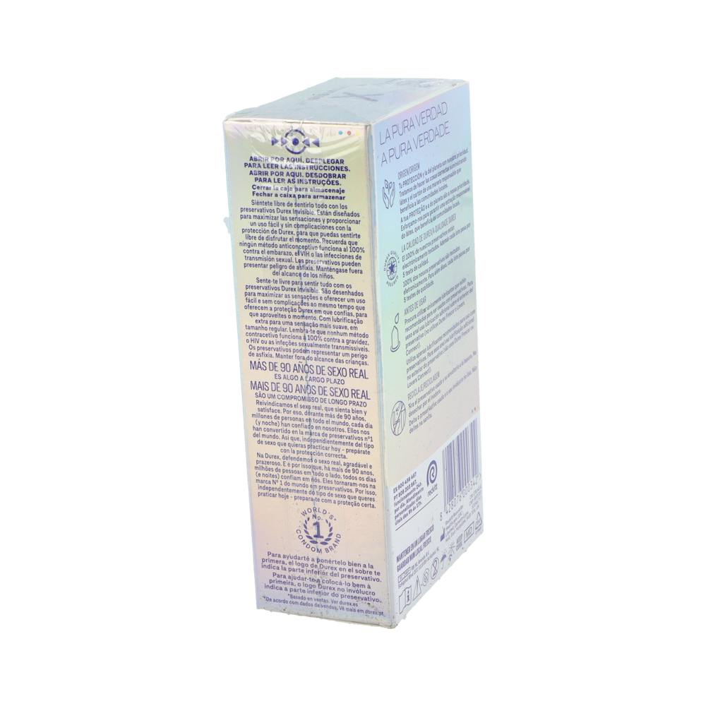 Durex Invisible Extra Fino Extra Sensitivo Preservativos 12 Unidades