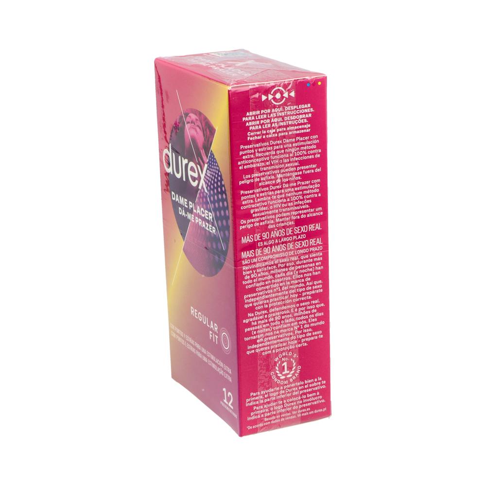 Durex Dame Placer Preservativos 12 Unidades