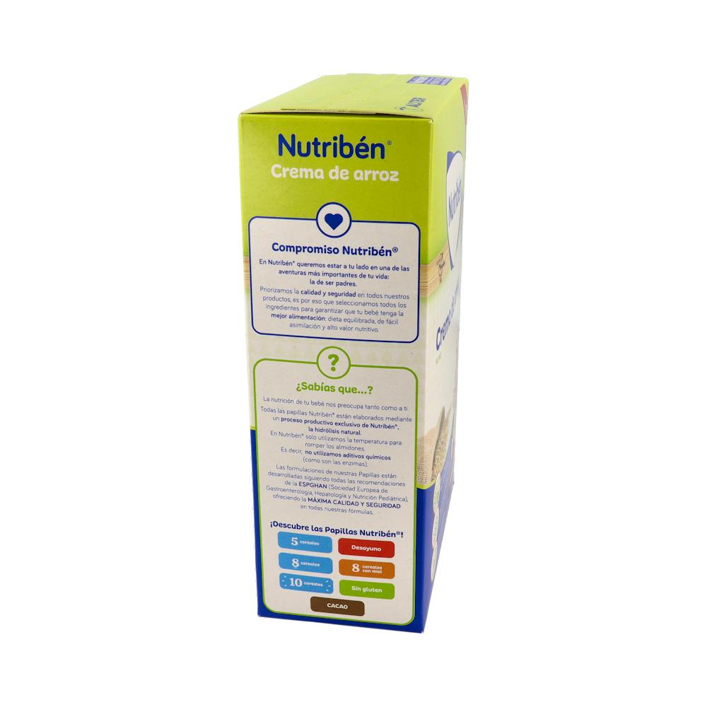Nutribén Crema de Arroz Papilla Sin Gluten 300 g