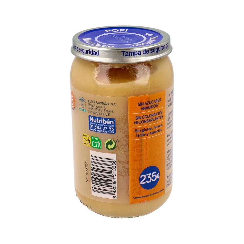 Nutribén Potito Manzana, Naranja, Plátano y Galleta 235 g