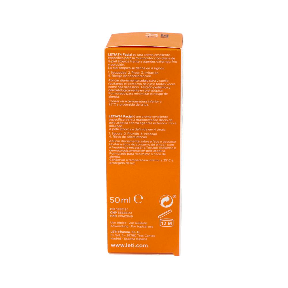 Leti AT4 Crema Facial Piel Seca 50 ml