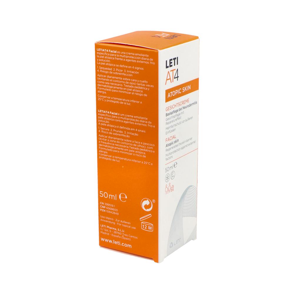 Leti AT4 Crema Facial Piel Seca 50 ml