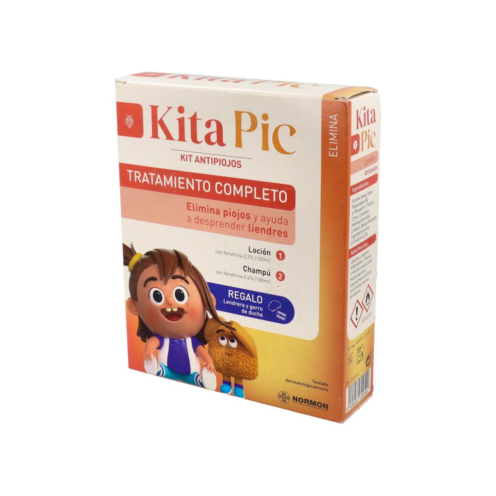 Kitapic Kit Antipiojos Champú 100 ml + Loción 100 ml