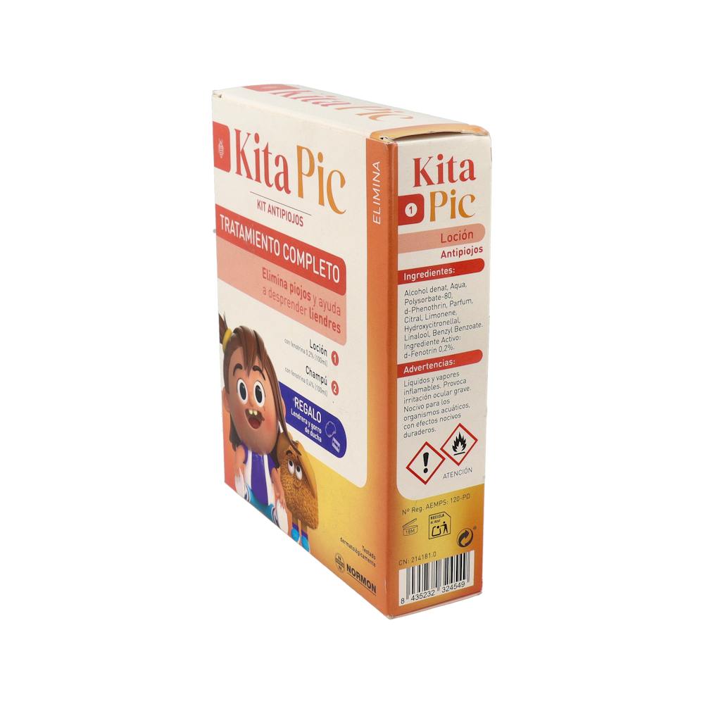 Kitapic Kit Antipiojos Champú 100 ml + Loción 100 ml