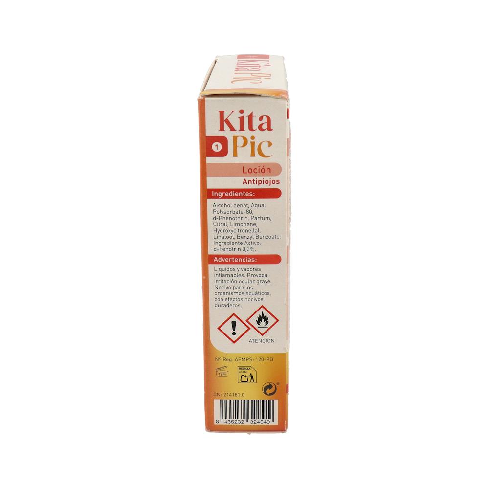 Kitapic Kit Antipiojos Champú 100 ml + Loción 100 ml