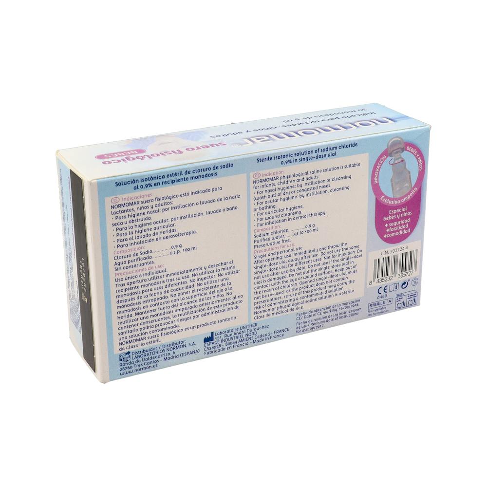 Normomar Suero Fisiológico Bebé 30 Ampollas 5 ml