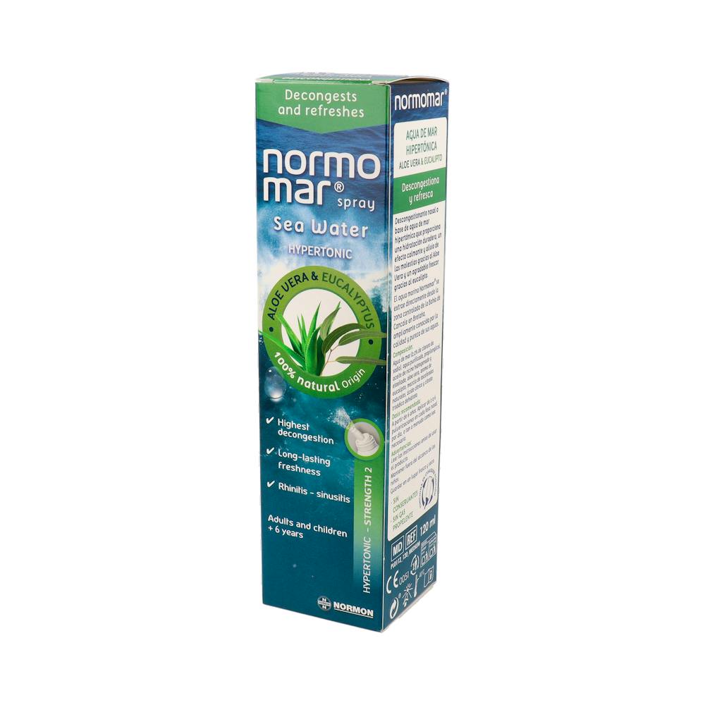 Normomar Spray Nasal Hipertónico Aloe Vera y Eucalipto 120 ml