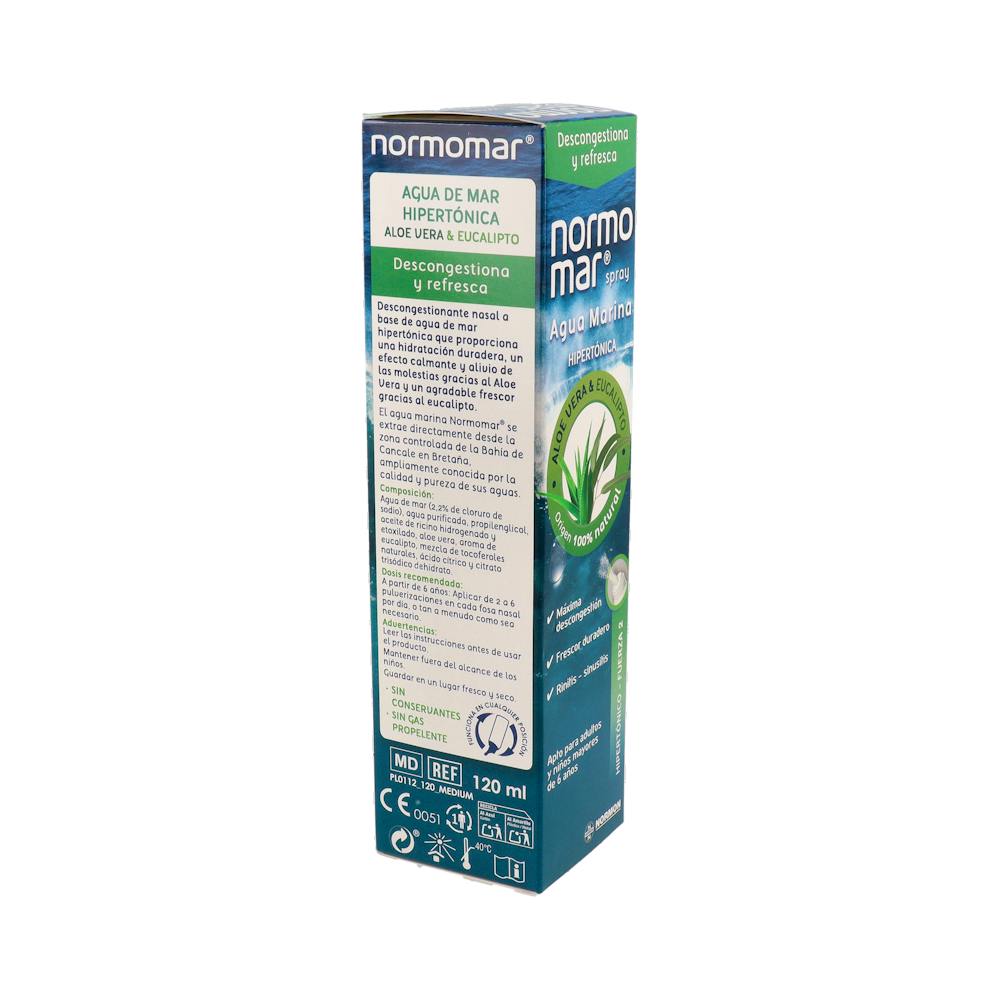 Normomar Spray Nasal Hipertónico Aloe Vera y Eucalipto 120 ml