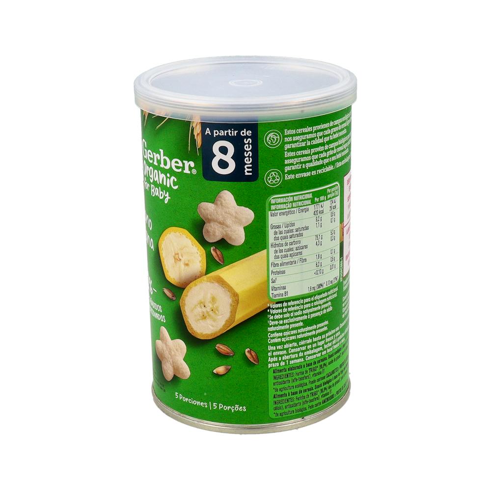 Gerber Organic Puffs Cereales con Plátano 35 g