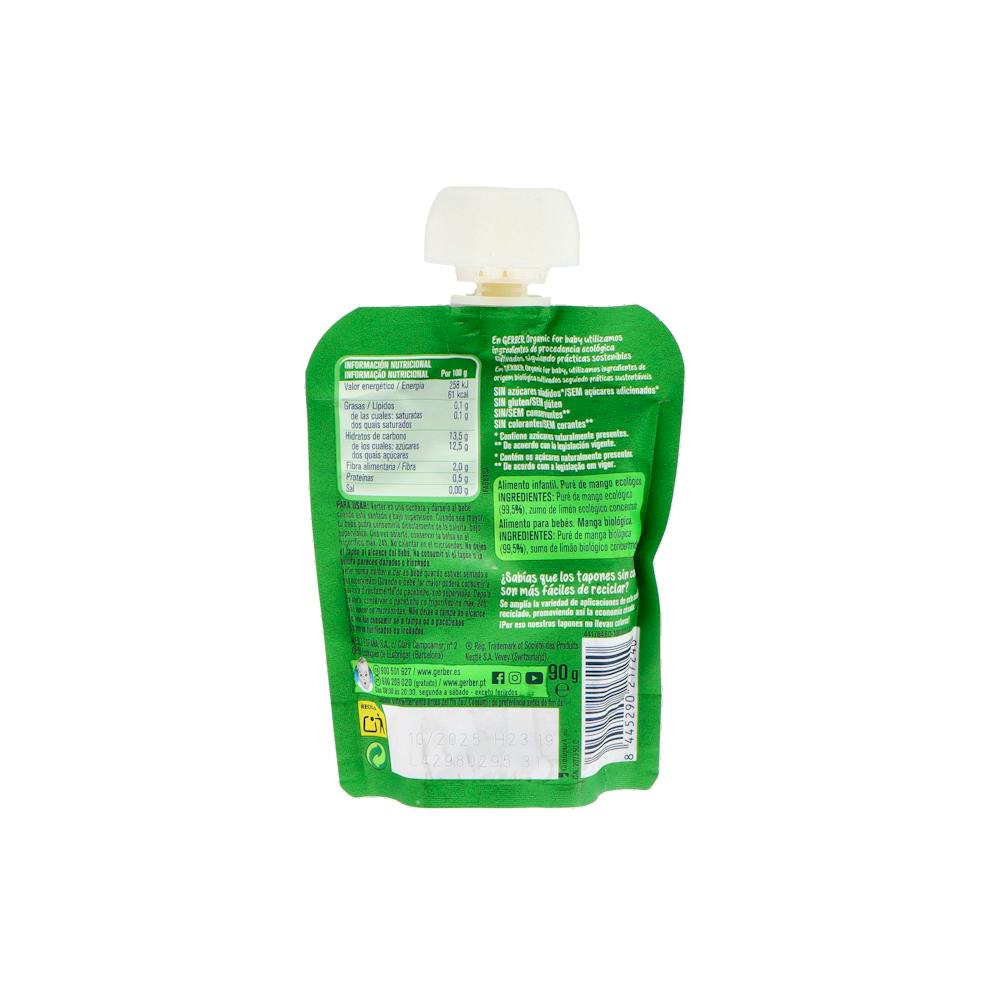 Gerber Organic Pouch Mango 90 g