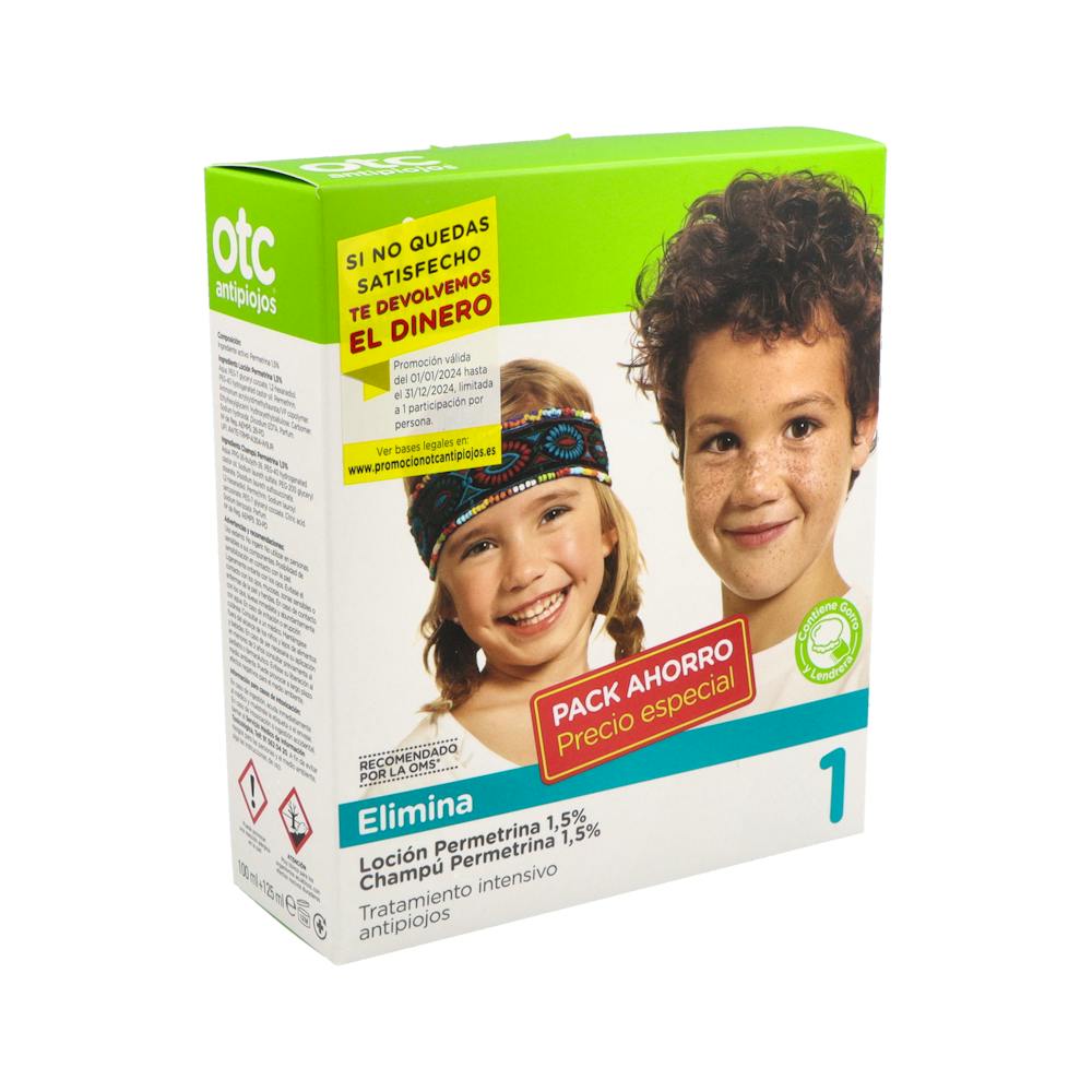 OTC Antipiojos Pack Permetrina 1,5 % Loción y Champú