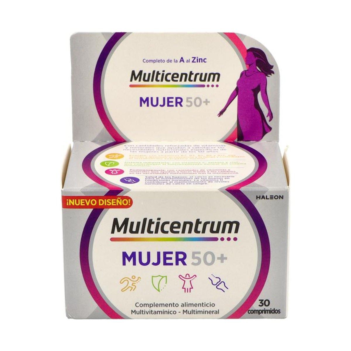 Multicentrum Mujer 50+ Multivitamínico 30 Comprimidos