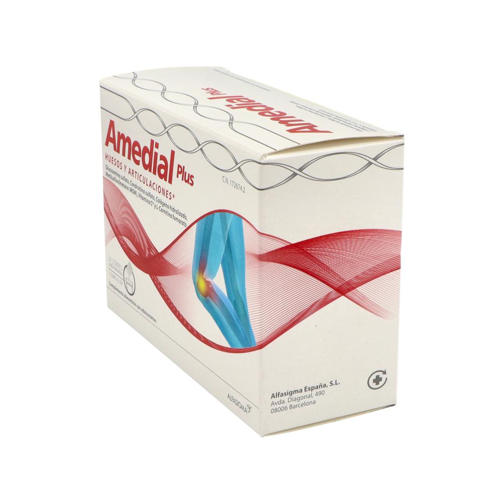Amedial Plus Colágeno Articulaciones Sabor Naranja 20 Sobres