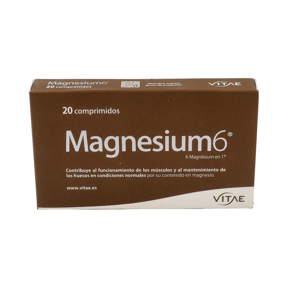 Vitae Magnesium 6 Seis Sales de Magnesio 20 Comprimidos