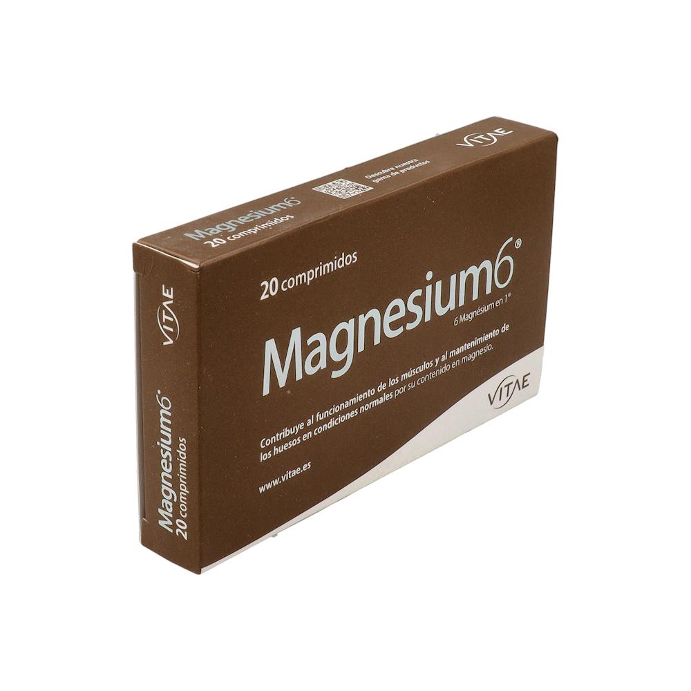 Vitae Magnesium 6 Seis Sales de Magnesio 20 Comprimidos