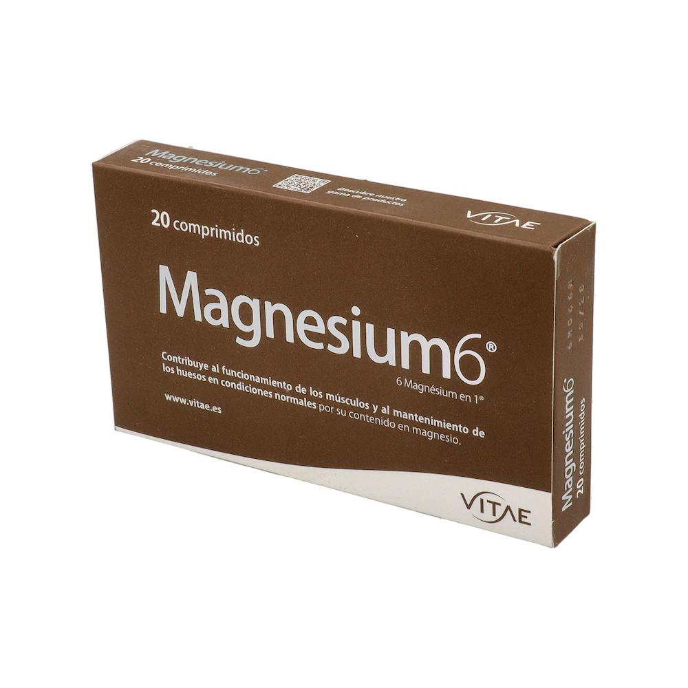 Vitae Magnesium 6 Seis Sales de Magnesio 20 Comprimidos