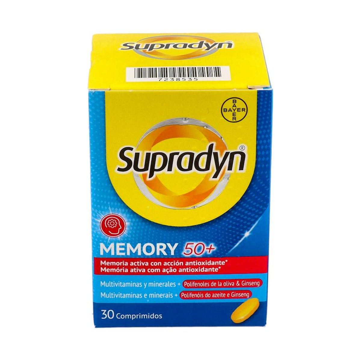 Supradyn 50+ con Ginkgo 30 Comprimidos
