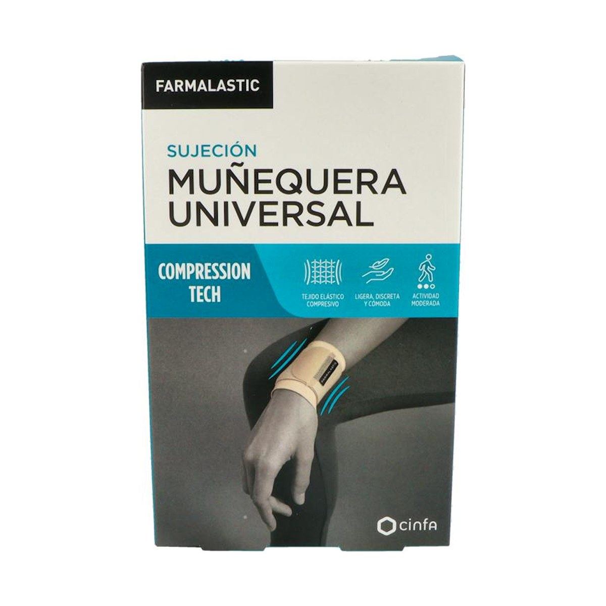 Farmalastic Innova Muñequera con Velcro Beige Talla Pequeña/Mediana