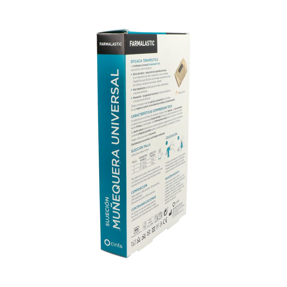 Farmalastic Innova Muñequera con Velcro Beige Talla Pequeña/Mediana