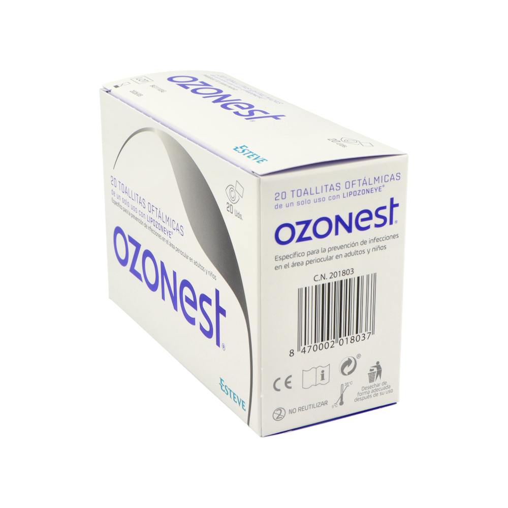 Ozonest Toallitas Oftálmicas 20 Unidades