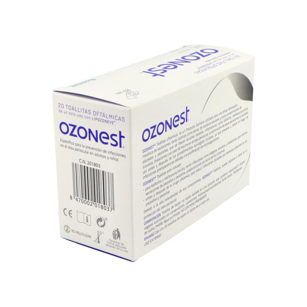 Ozonest Toallitas Oftálmicas 20 Unidades