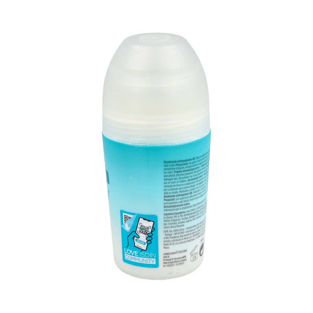 ISDIN Deo Invisible 48H Desodorante Antitranspirante Roll-on 50 ml