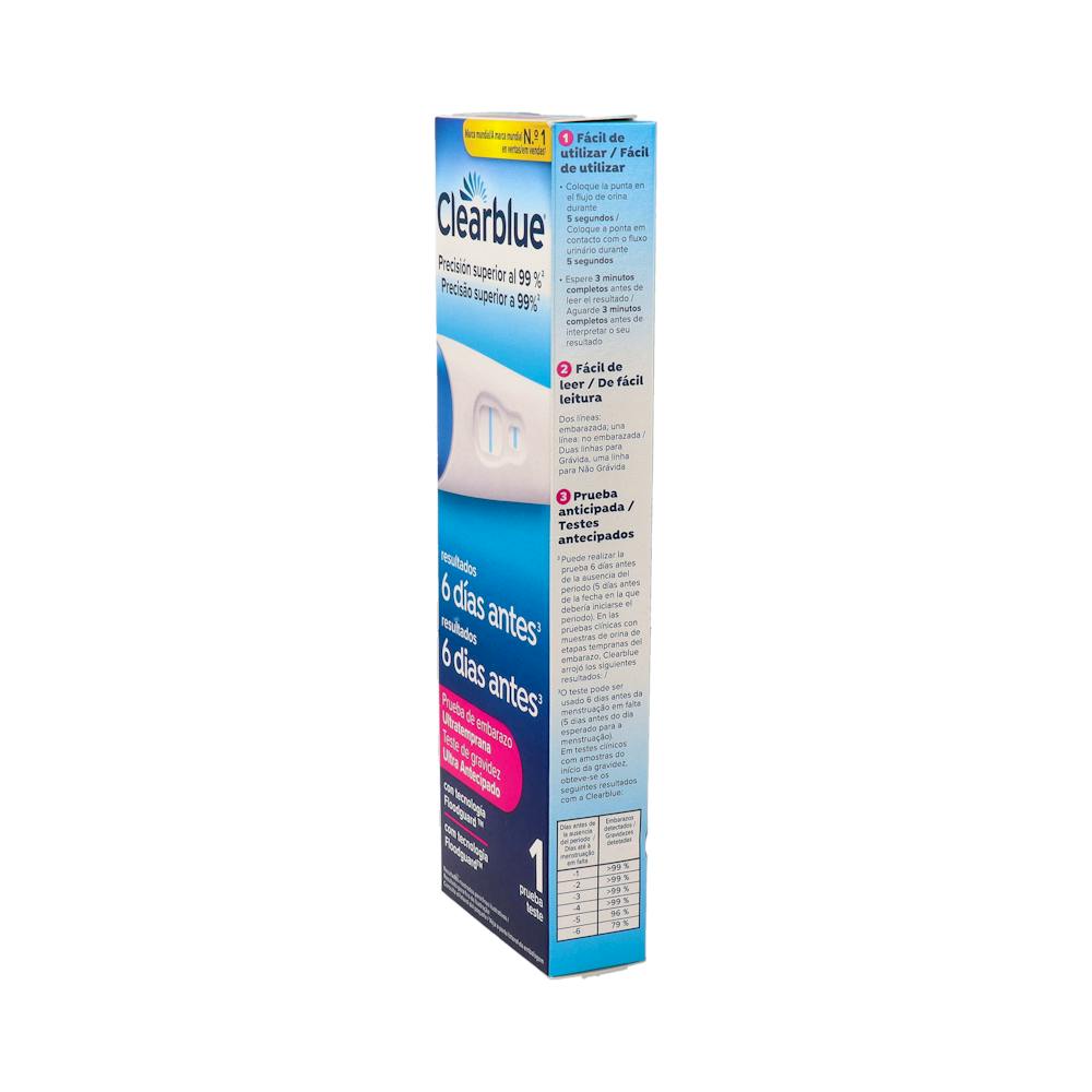 Clearblue Test de Embarazo Detección Temprana 1 Prueba