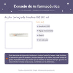 Acofar Jeringa de Insulina 100 UI 1 ml – consejo de tu farmacéutica