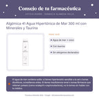 Algèmica 41 Agua Hipertónica de Mar 300 ml con Minerales y Taurina – consejo de tu farmacéutica
