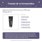 Algèmica K64 Gel de Árnica y CBD para Masaje 80 ml – consejo de tu farmacéutica