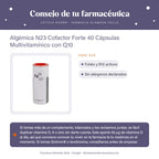 Algèmica N23 Cofactor Forte 40 Cápsulas Multivitamínico con Q10 – consejo de tu farmacéutica