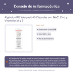 Algèmica R17 Alerpasit 40 Cápsulas con NAC, Zinc y Vitaminas A y E – consejo de tu farmacéutica