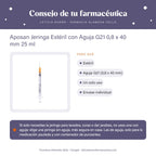 Aposan Jeringa Estéril con Aguja G21 0,8 x 40 mm 25 ml – consejo de tu farmacéutica