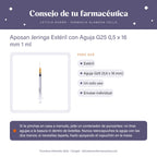 Aposan Jeringa Estéril con Aguja G25 0,5 x 16 mm 1 ml – consejo de tu farmacéutica