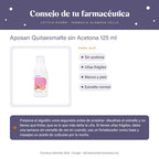 Aposan Quitaesmalte sin Acetona 125 ml – consejo de tu farmacéutica