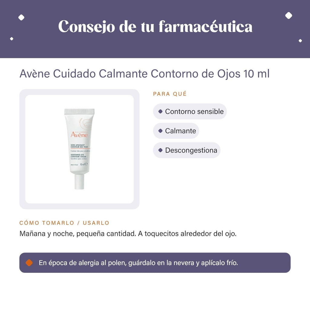Avène Cuidado Calmante Contorno de Ojos 10 ml – consejo de tu farmacéutica