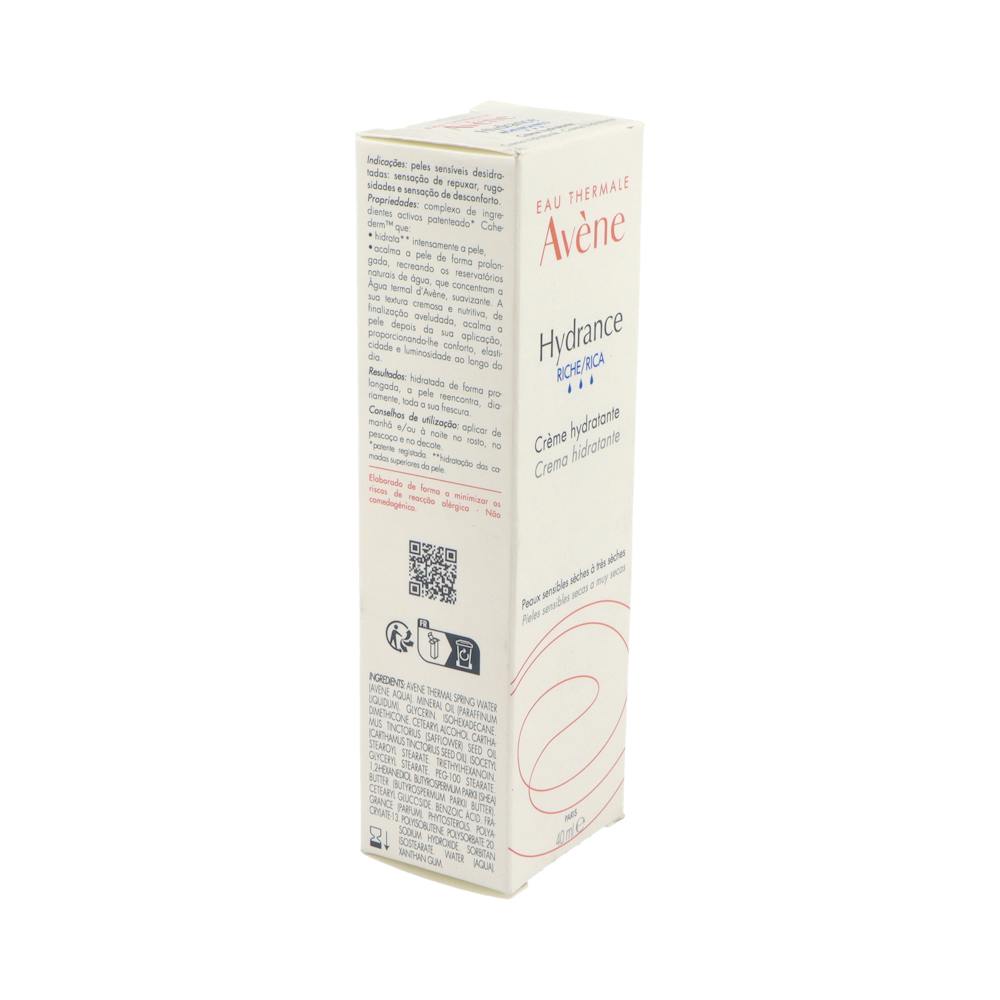 Avène Hydrance Rica Crema Hidratante Piel Seca 40 ml
