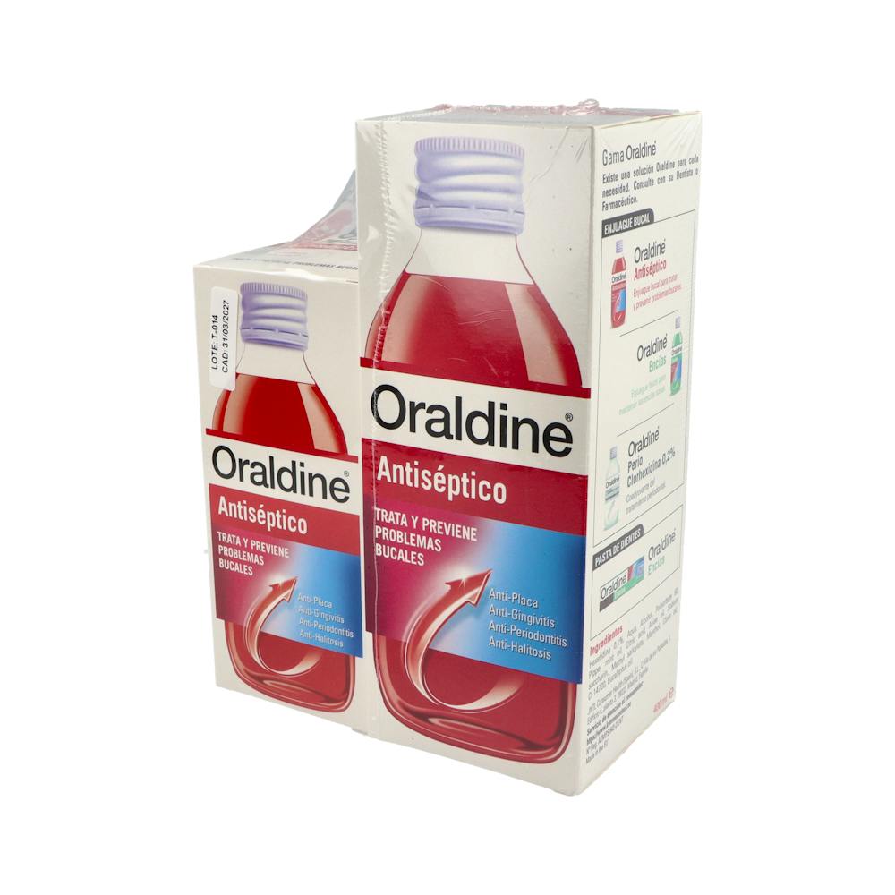 Oraldine Antiséptico Colutorio Pack 400 ml + 200 ml