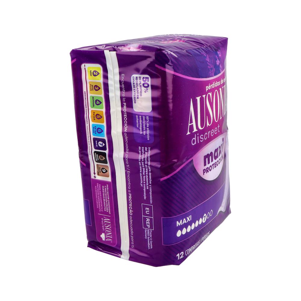 Ausonia Discreet Maxi Noche Compresas Incontinencia 12 Unidades