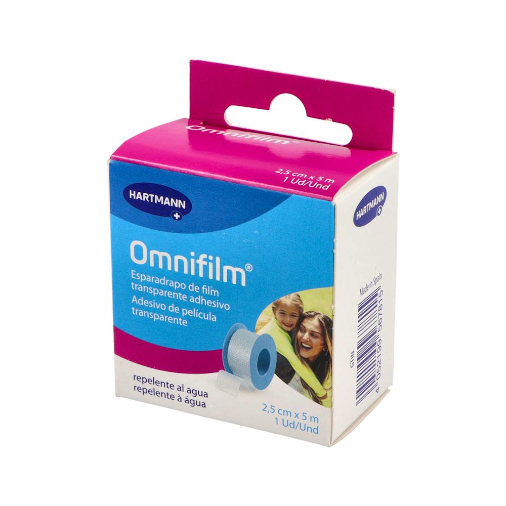 Hartmann Omnifilm Esparadrapo Hipoalergénico Transparente 5 m x 2,5 cm